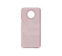 Coque pour Xiaomi Redmi Note 9T 5G Paillette Amovible Silicone Semi-rigide rose