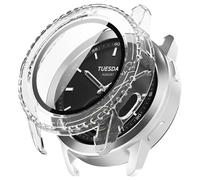 Coque pour Xiaomi Watch S3, Dur PC Housse Case mit Glas de Protection D'écran, Anti-Rayures, Anti-poussière, Cover Étui pour Xiaomi Watch S3