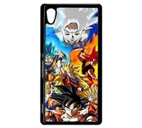Coque Pour Xperia M4 Aqua - Dbz Sangoku L Ascension Des Super Saiyans - Noir