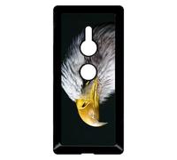 Coque Pour Xperia Xz2 - Tete D'aigle Royal - Noir