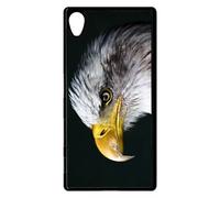 Coque Pour Xperia Z5 - Tete D'aigle Royal - Noir