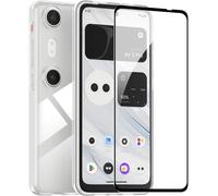 Coque Pour Xreal Beam Pro Protection Case+1 Pièce Verre Trempé Protection Écran,Protecteur D'écran Ultra-Clair, Dureté 9h,Coque En Silicone Tpu,Antichoc, Fin,Doux,Élégant- Transpar[Zha5220001]1662]