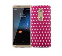 Coque Pour ZTE Axon 7 Mini Pois Roses Sac Couverture Motif Slim Bumper