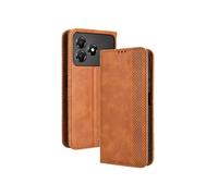 Coque pour ZTE Blade A36 4G/Nubia A36 4G Fermeture Magnétique Vintage PU Cuir Portefeuille avec Fentes pour Cartes Compatible avec ZTE Blade A36