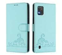 Coque pour ZTE Blade A52 Lite Etui [Magnétique Protection] [RFID Blocage] Fentes pour Cartes Protection Portefeuille Etui Housse Premium en Cuir PU pour ZTE Blade A52 Lite, Vert Clair