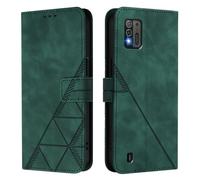 Coque pour ZTE Blade A52 Lite, Housse en Cuir PU Pochette de Portefeuille Magnétique Etui de Protection Étui à Rabat pour ZTE Blade A52 Lite, Vert