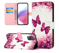 Coque pour ZTE Blade A52 Lite, Housse en Cuir PU Pochette Portefeuille Magnétique Etui de Protection, Flip Case pour ZTE Blade A52 Lite, Papillon