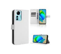 Coque pour ZTE Blade V41 Smart Etui Protection Housse Premium en Cuir PU, Pochette Flip Case Compatible avec Book Blanc