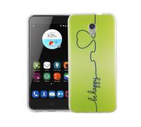 Coque Pour ZTE Blade V7 Be Happy Verte Sac Cover Motif Slim TPU Étui