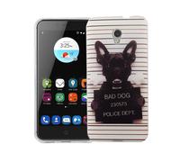 Coque Pour ZTE BLADE V7 Chien Méchant Sac Étui Cover Motif Slim TPU Bumper