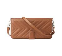 Coque pour ZTE Blade V80 Design,Boîtier de Fermeture magnétique avec Fentes pour Cartes,Conception multifonctionnelle en Tant Que Sac Crossbody avec Bracelet+bandoulière-Brown