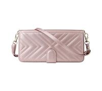 Coque pour ZTE Blade V80 Vita,Boîtier de Fermeture magnétique avec Fentes pour Cartes,Conception multifonctionnelle en Tant Que Sac Crossbody avec Bracelet+bandoulière-Pink