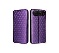 Coque pour ZTE nubia Air 5G Housse en 3D Cuir PU Pochette Portefeuille Magnétique Etui de Protection Fermeture Flip Rabat Case Violet