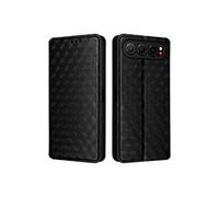 Coque pour ZTE nubia Air 5G Housse en 3D Cuir PU Pochette Portefeuille Magnétique Etui de Protection Fermeture Flip Rabat Case Noir