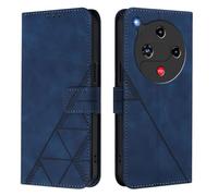 Coque pour ZTE Nubia Focus 2 Coque Etui avec Porte Carte à Rabat Clapet Portefeuille en PU Cuir Pochette Magnétique Flip Case Étui Cover Housse Protection Coque pour ZTE Nubia Focus 2, Bleu