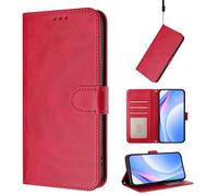 Coque pour ZTE Nubia Focus 2 Ultra, Étui Portefeuille en PU Cuir avec RFID Blocage,Support Intégré,Magnétique,Antichoc,Fentes Cartes Flip Housse pour ZTE Nubia Focus 2 Ultra, Rouge