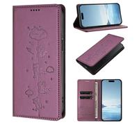 Coque pour ZTE Nubia Neo 3 GT, Étui Housse Portefeuille en Cuir PU [Blocage RFID] [Magnétique] Flip Cover Housse avec Porte-Cartes pour ZTE Nubia Neo 3 GT, Violet foncé