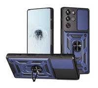 Coque pour ZTE Nubia Red Magic 10 Pro avec protection d'appareil photo coulissante, protection d'appareil photo, anneau magnétique hybride, béquille militaire, armure antichoc pour Nubia RedMagic 10