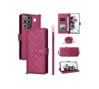 Coque pour ZTE nubia RedMagic 11 Pro Plus Etui Portefeuille pour Téléphone Portable en Cuir PU Souple avec Fermeture Magnétique Bandoulière Longue et