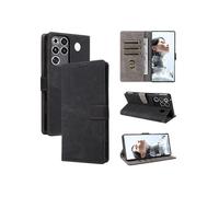 Coque pour ZTE nubia RedMagic 11 Pro Portefeuille Flip Folio Etui en Cuir PU Fermeture Magnétique Couverture De Fentes Pour Cartes Blocage RFID Noir