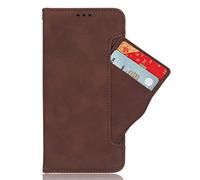 Coque pour ZTE Nubia S 5G A403ZT,Boîtier de téléphone en Cuir PU Flip avec Fentes Mobiles pour Cartes.Conception de Support,Protection Contre Les Chutes-Brown