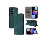 Coque pour ZTE nubia V80 Max Portefeuille Flip Folio Etui en Cuir PU Fermeture Magnétique Couverture De Fentes Pour Cartes Blocage RFID Vert
