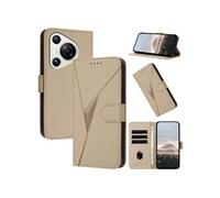 Coque pour ZURSANA Huawei Pura 70 Etui De Téléphone Cuir PU Premium Avec Couvercle de Protection Flip Slots de Cartes - Or