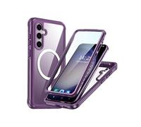 Coque pour ZURSANA Magnétique Miracase Samsung Galaxy S23 FE Film Protecteur En PET 360 Tout Compris Entièrement Transparent Preuve De Chute Et De