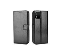 Coque pour ZURSANA WIKO Y52 Protection Antichoc Effet Etui Cuir et Intérieur TPU avec Porte-Cartes Fonction de Suppport Noir