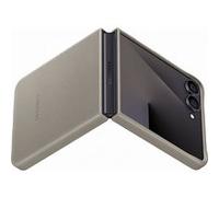 Original Coque KindSuit en Cuir Végan pour Samsung Galaxy Z Flip 7 - Taupe