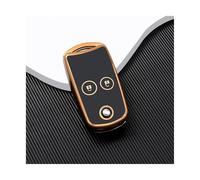 Coque Protection Clé Voiture Pliable 2 Ou 3 Boutons pour Civic pour Fit pour Accord CRV HRV pour Jazz pour Odyssey pour Acura TL TSX ZDX RSX CRZ(2 Button Black)