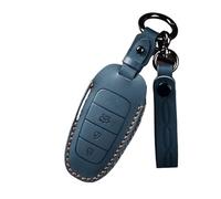 Coque Protection Clé Voiture Porte-clés pour Hyundai pour Santa Fe pour Tucson 2022 pour Nexo NX4 pour Atos pour Solaris pour Prime 2021 Coques De Clé(Blue,3 Button)