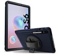Coque Protection Intégrale Anti-Chocs, Protection d'écran intégrée, Coque Complète Face Avant et arrière avec Support (Couleur Bleu Foncé) pour Samsung Galaxy Tab S6 10.5 SM-T860