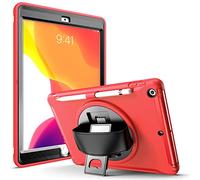 Coque Protection Intégrale Support (Rouge) pour Tablette Apple iPad 9 10.2 (2021)