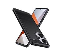 Coque protection noire style Carbone pour Xiaomi Redmi Note 13 Pro Plus 5G / Redmi Note 13 Pro+ 5G souple Antichoc