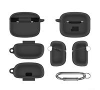 Coque Protection pour jbl Tune pour buds 2 en Silicone Doux Coque(Black)