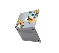 Coque Protection Rigide Design Fleurs Noir p. MacBook Air 13 2020 / 2019 / 2018