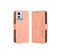 Coque Protective Cubot Note 50 avec Porte-Cartes Etui en PU Cuir Flip Stand avec Support Intégré Compatible Cubot Note 50-Rose