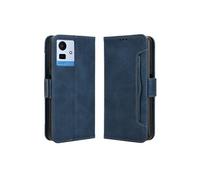 Coque Protective Cubot Note 50 avec Porte-Cartes Etui en PU Cuir Flip Stand avec Support Intégré Compatible Cubot Note 50-Bleu