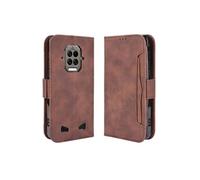 Coque Protective Doogee S86/S86 Pro avec Porte-Cartes Etui en PU Cuir Flip Stand avec Support Intégré Compatible Doogee S86/S86 Pro-Marron