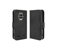 Coque Protective Doogee S86/S86 Pro avec Porte-Cartes Etui en PU Cuir Flip Stand avec Support Intégré Compatible Doogee S86/S86 Pro-Noir
