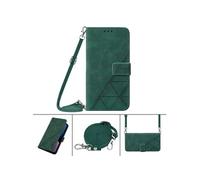 Coque Protective Fairphone 5 Protection complète Soft PU Le cuir flip portefeuille Case de téléphone avec une sangle longue compatible avec Fairphone
