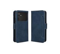 Coque Protective FOXDOCK Cubot Note 21 avec Porte-Cartes Etui en PU Cuir Flip Stand avec Support Intégré Compatible Cubot Note 21-Bleu
