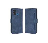 Coque Protective FOXDOCK Nokia G11 Plus avec Porte-Cartes Etui en PU Cuir Flip Stand avec Support Intégré Compatible Nokia G11 Plus-Bleu