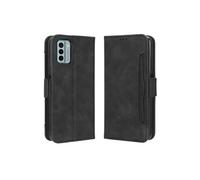 Coque Protective FOXDOCK Nokia G22 4G avec Porte-Cartes Etui en PU Cuir Flip Stand avec Support Intégré Compatible Nokia G22 4G-Noir