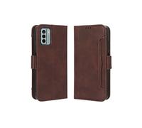 Coque Protective FOXDOCK Nokia G22 4G avec Porte-Cartes Etui en PU Cuir Flip Stand avec Support Intégré Compatible Nokia G22 4G-Marron