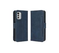 Coque Protective FOXDOCK Nokia G60 5G avec Porte-Cartes Etui en PU Cuir Flip Stand avec Support Intégré Compatible Nokia G60 5G-Bleu