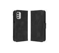 Coque Protective FOXDOCK Nokia G60 5G avec Porte-Cartes Etui en PU Cuir Flip Stand avec Support Intégré Compatible Nokia G60 5G-Noir