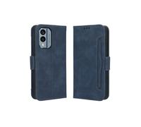 Coque Protective FOXDOCK Nokia X30 5G avec Porte-Cartes Etui en PU Cuir Flip Stand avec Support Intégré Compatible Nokia X30 5G-Bleu