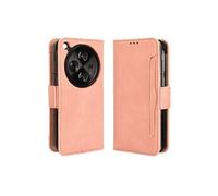 Coque Protective FOXDOCK OPPO Find N3 avec Porte-Cartes Etui en PU Cuir Flip Stand avec Support Intégré Compatible OPPO Find N3-Rose